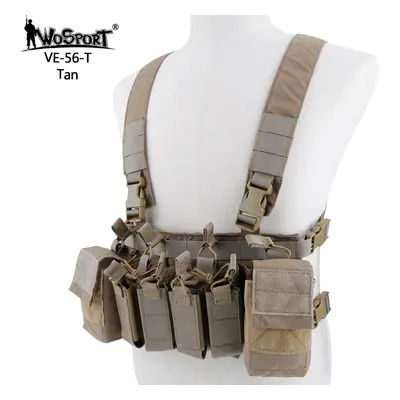 Wosport WST Taktický Chest rig D3CRX - Pískový