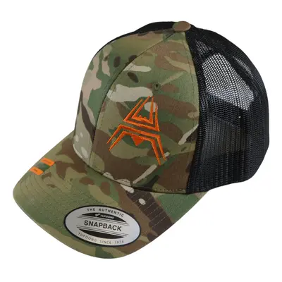 ANAREUS Retro Trucker Kšiltovka ANAREUS Spider logo oranžové - Multicam®