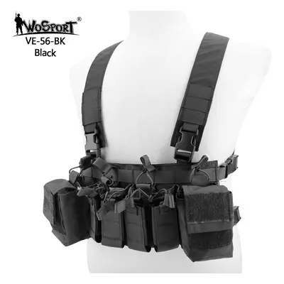 Wosport WST Taktický Chest rig D3CRX - Černý