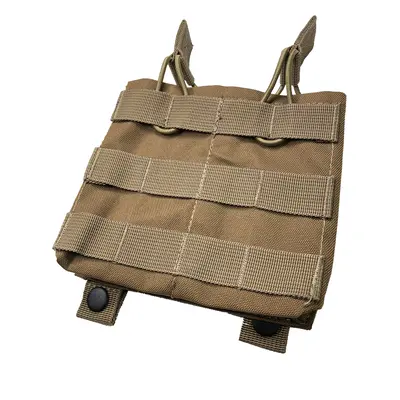 Invader Gear Sumka MOLLE na dva zásobníky M4/M16 otevřená - Coyote