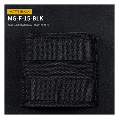 Wosport FAST type Single MOLLE sumka na zásobníky typu SR-25, M-14, AK, SA58, krátká - černá