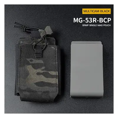 Wosport SRMP sumka Single MOLLE na zásobník M4/M16 otevřená - MC Black