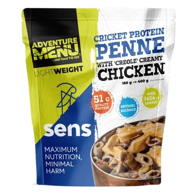 Adventure Menu Lightweight SENS Cvrččí proteinové penne s kuřecím masem v kreolské omáčce 400g