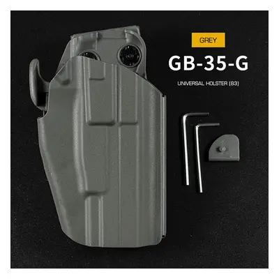 Wosport WST univerzální opaskové pouzdro GB35 Full size (Glock 17, P226, M92F), pravé - Šedá