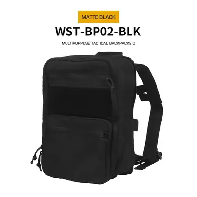 Wosport Taktický batoh WST Flat Pack 2.0 - Černá