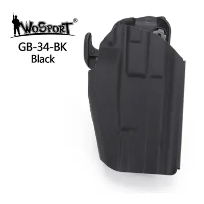 Wosport WST univerzální opaskové pouzdro GB34 Compact (Glock 19, USP, CZ Duty), pravé - Černá