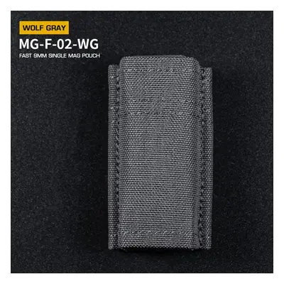 Wosport FAST type MOLLE sumka na 9mm pistolové zásobníky - šedá