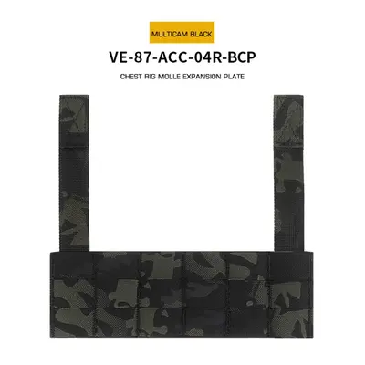 Wosport Chest Rig Molle Expansion panel - MC Black