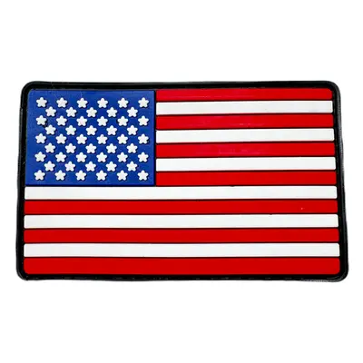 Plastové 3D patche Patch PVC 3D gumový - vlajka USA - BAREVNÁ