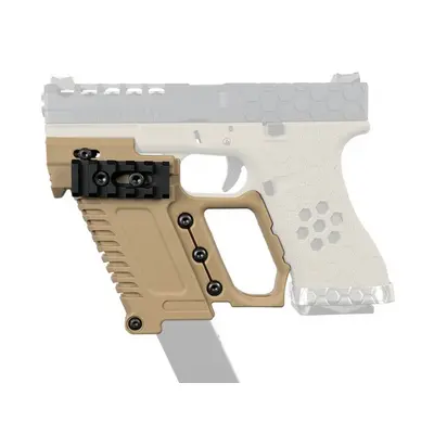 Wosport Taktický KIT GB-37 s RIS pro náhradní zásobník pro Glock 17/18/19 - TAN