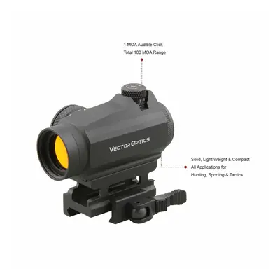 Vector Optics Kolimátor MAVERICK Gen II, QD mount - Černý