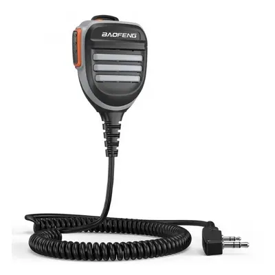 BAOFENG Externí mikrofon / reproduktor pro radiostanice Baofeng, kenwood 2-pin - Šedá