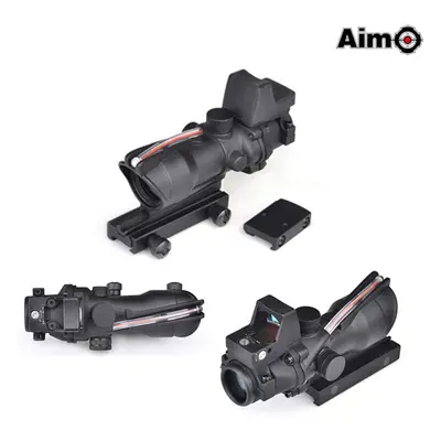 Aim-O Optika ACOG 4x32 se světlovodným vláknem + RMR kolimátorem