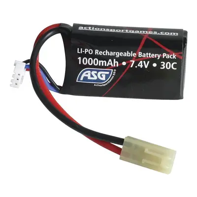 ASG Li-Pol baterie ASG 7,4V 1000mAh, 30C - PEQ (mini blok)