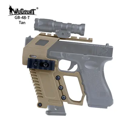 Wosport Taktický KIT GB-48 s RIS pro náhradní zásobník pro Glock 17/18/19 - pískový