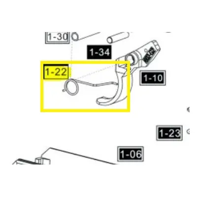 ASG Pružinka spouště pro ASG CZ 75D Compact-plynová/manuální verze