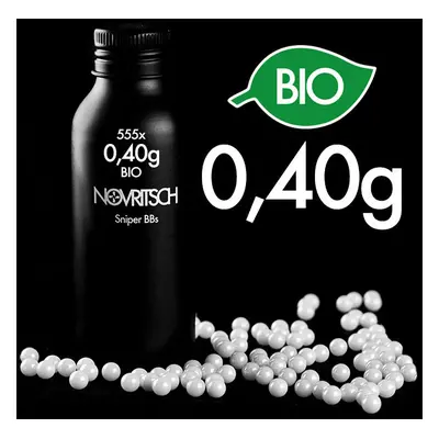 NOVRITSCH Novritsch SNIPER BBs Premium BIO kuličky 0,40g, BBs - Bílá