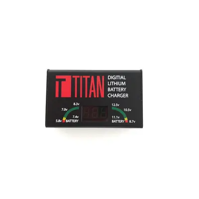 TITAN TITAN DIGITAL micro nabíječka pro Li-Pol, Li-Ion, LiFe baterie - Černá