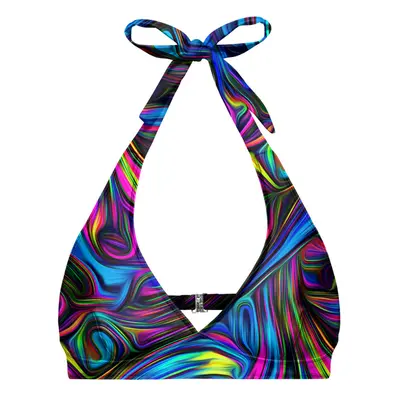 Aloha From Deer Woman's Spill The Tint Halter Neck Bikini Top BTH AFD881