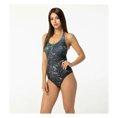 Aloha From Deer Woman's Stoneworks Open Back Swimsuit SSOB AFD1009