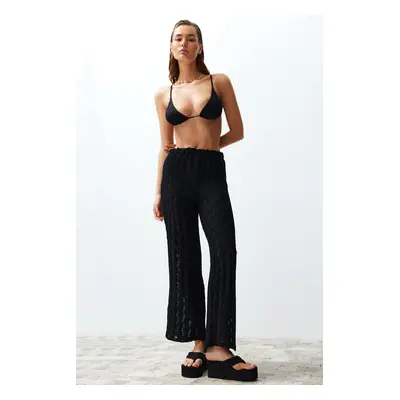 Trendyol Black Knitwear Look Trousers