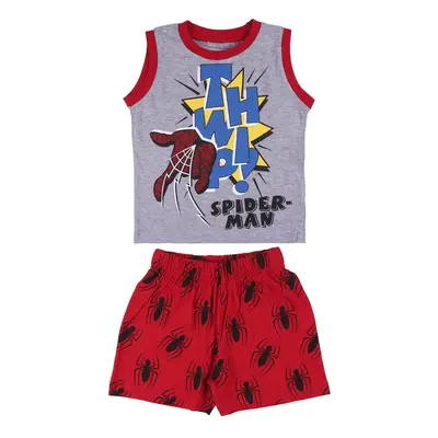 SHORT PAJAMAS SUSPENDERS SINGLE JERSEY SPIDERMAN