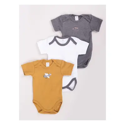 Yoclub Kids's Bodysuits With Airplanes 3-Pack BOD-0003C-A23K