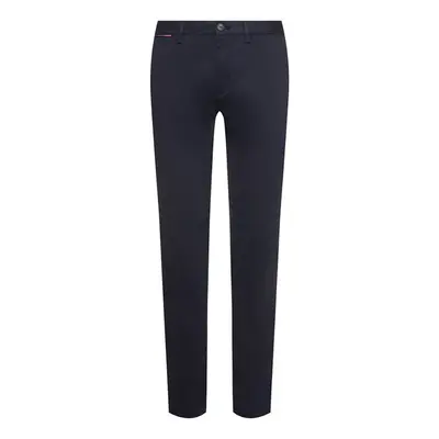 Tommy Hilfiger Trousers - DENTON CHINO COTTON MINI PRINT dark blue