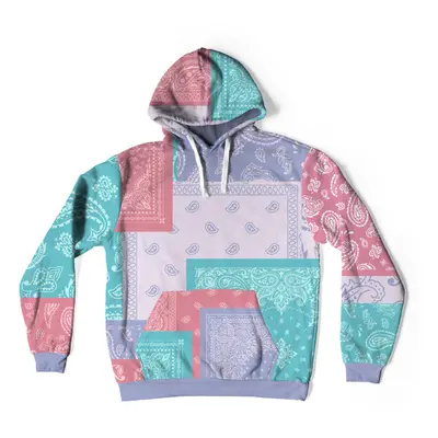 Mr. GUGU & Miss GO Man's Colourful Bandana Hoodie OVS-M