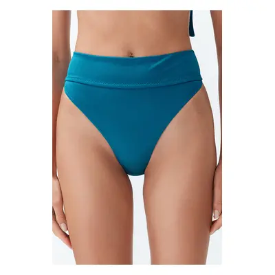 Trendyol Blue High Waist Hipster Bikini Bottom