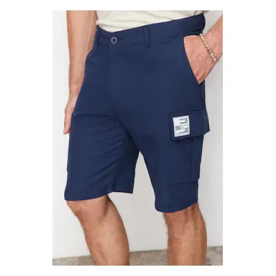 Trendyol Beige Regular Fit Label Detailed Shorts