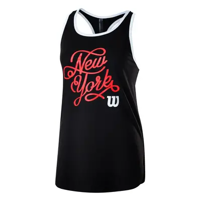 Dámské tílko Wilson NYC Calligra Tech Tank Black