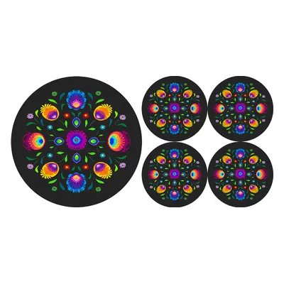 Bertoni Home Unisex's 1+4 Round Table Pads Set Oberek