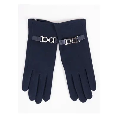 Yoclub Woman's Women's Gloves RES-0095K-195C Navy Blue