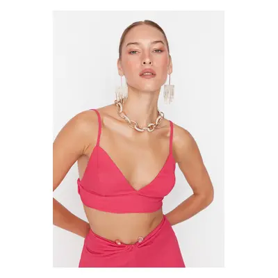 Trendyol Fuchsiový Pletený Bustier