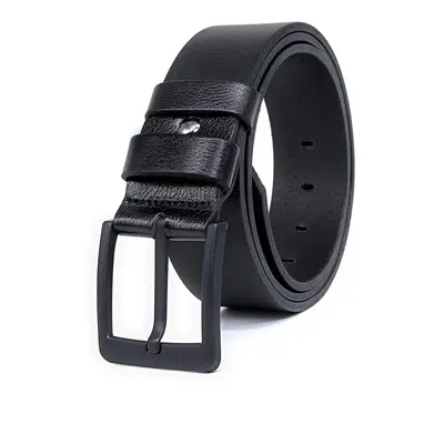 R9031 Dewberry Leather Mens Belt-BLACK