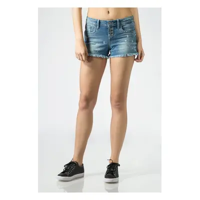 Tommy Jeans Shorts - TOMMY HILFIGER THDW DENIM SHORTS LISDST blue