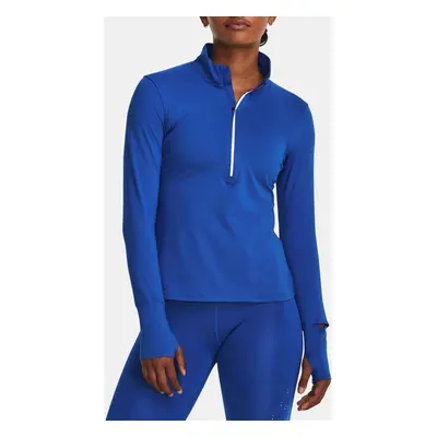 Under Armour Tričko UA Qualifier Run 1/2 Zip-BLU - Dámské