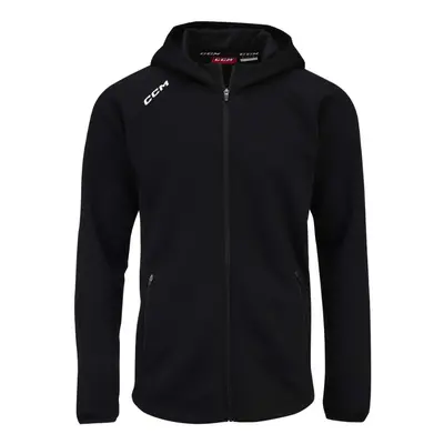 Pánská mikina CCM LOCKER ROOM FLEECE FULL ZIP HOODIE black