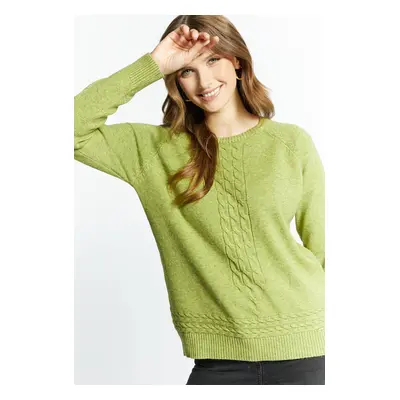 MONNARI Woman's Jumpers & Cardigans Women's Sweater With Braid Weave