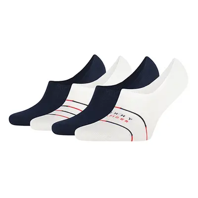 Tommy Hilfiger Socks - TH MEN FOOTIE HIGH CUT GIFTBOX 4P multicolor