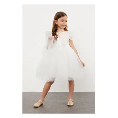 Trendyol Ecru Girl Child Birthday/Party/Wedding Evening Tutu Dress