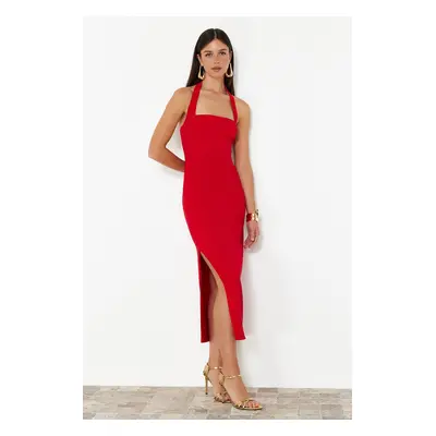 Trendyol Red Fitted Woven Dress