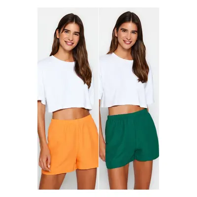 Trendyol Orange-Very Colorful 2-Pack Woven Shorts