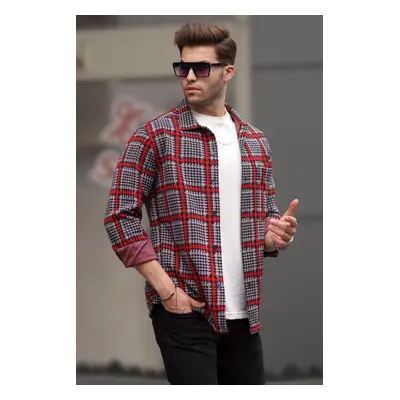 Madmext Men's Red Plaid Lumberjack Shirt