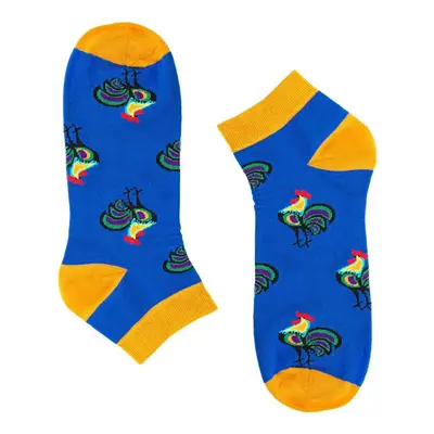 Folkstar Unisex's Socks Short Koguty Navy Blue