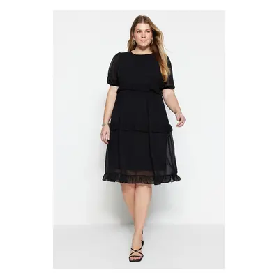 Dámské šaty Trendyol TBBSS23AH00056/Black