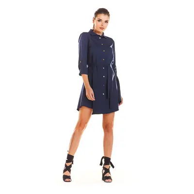 Infinite You Woman's Dress M200 Navy Blue