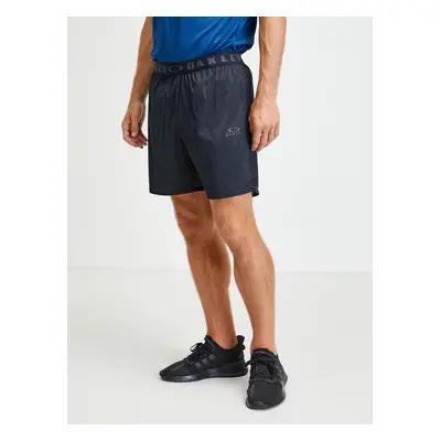 Pánské šortky Oakley Hot Temps 6" Running Short Blackout