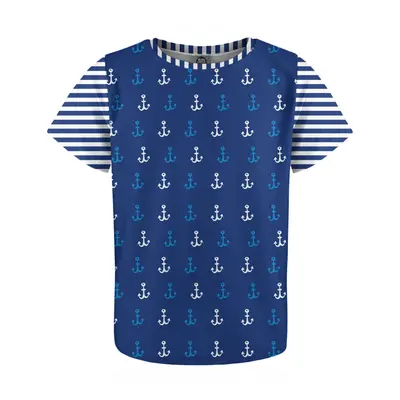 Mr. GUGU & Miss GO Kids's T-shirt KTS-P1632 Navy Blue